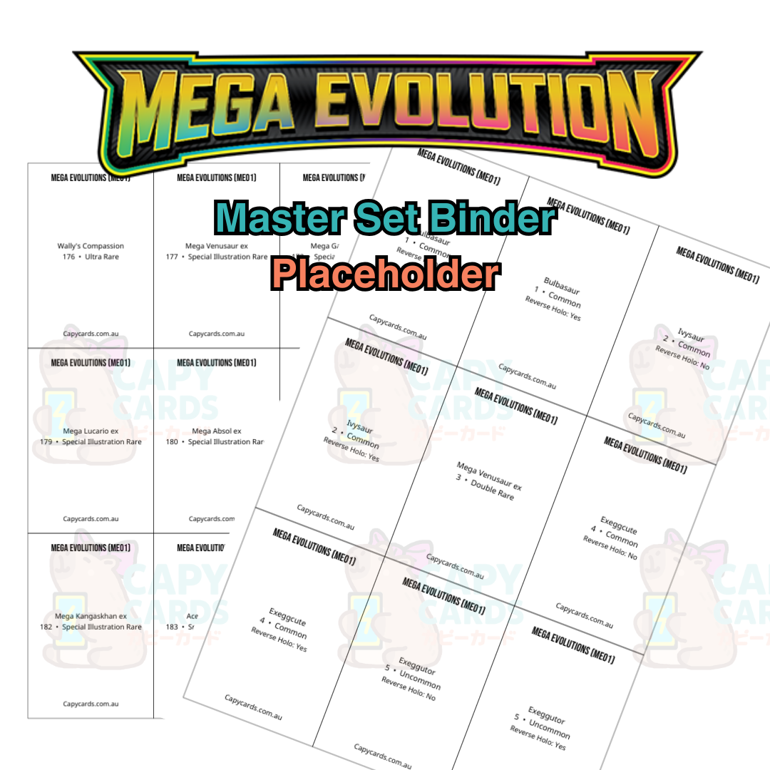 Mega Evolution (ME01) - Master Set Binder Placeholder